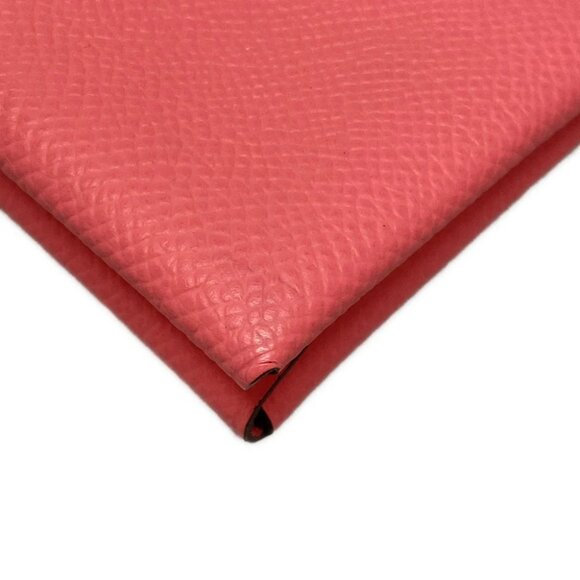 Auth HERMES Calvi Duo - Rose Azalee Veau Epsom B Coin Case - Picture 7 of 11